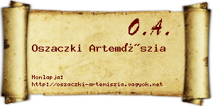 Oszaczki Artemíszia névjegykártya